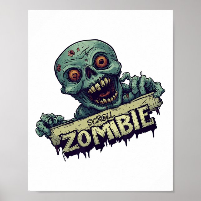 Halloween Generation mit Scroll Zombie-Kostüm Poster (Vorne)