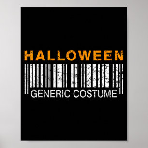 Halloween generisches Kostüm lustig Poster
