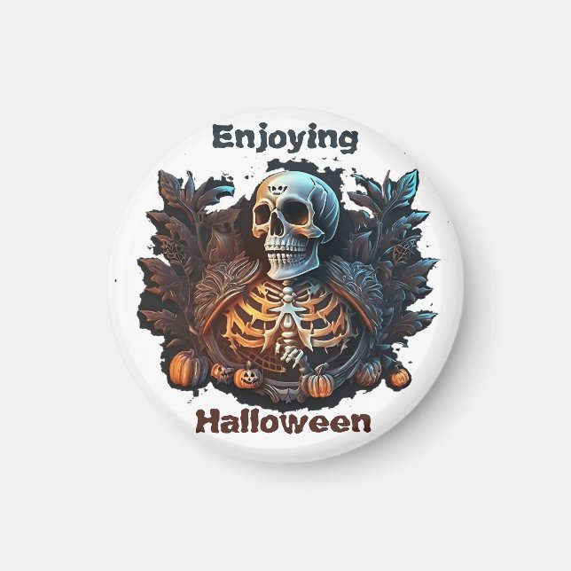 Halloween genießen  magnet (Vorne)