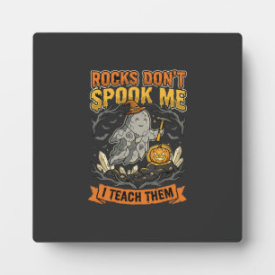 Halloween-Geologie-Lehrer-Schreck Fotoplatte