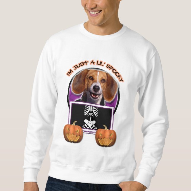 Halloween - gerade ein Lil gespenstisch - Beagle Sweatshirt (Vorderseite)