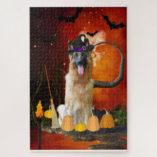 Halloween German Shepherd Dog Puzzle