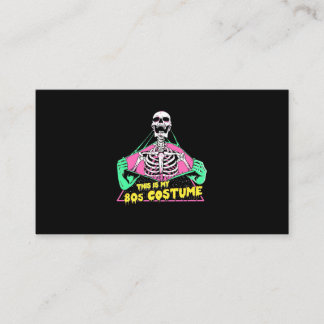 Halloween-Geschenk | 80er Halloween Costume Retro Visitenkarte