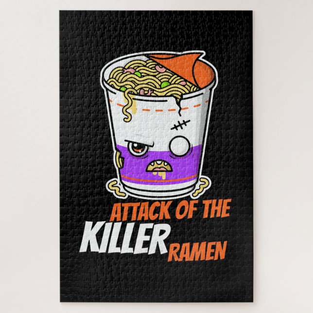 Halloween-Geschenk | Angriff der Ramen Puzzle (Vertikal)