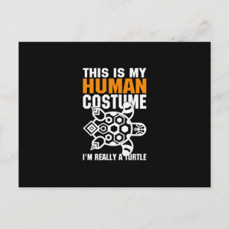 Halloween-Geschenk Das ist mein menschliches Kostü Einladungspostkarte