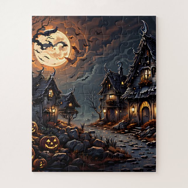 Halloween-Geschenk für Erwachsene, Kinder, alle Qu Puzzle (Vertikal)