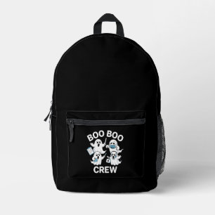 Halloween-Geschenk für Krankenschwester Boo Boo Cr Bedruckter Rucksack