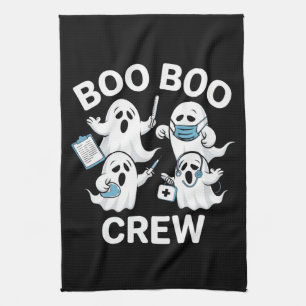 Halloween-Geschenk für Krankenschwester Boo Boo Cr Geschirrtuch