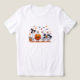 Halloween-Geschenk, Gänsetee, Halloween-Ghost-Gesc Tri-Blend Shirt