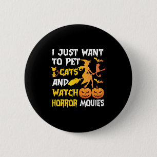 Halloween-Geschenk   Ich Wollte einfach Katzen zum Button