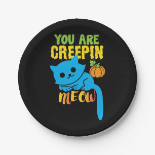 Halloween-Geschenk Sie sind Creepin Pappteller