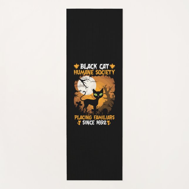 Halloween-Geschenk | Vertrautheit der menschlichen Yogamatte (Vorderseite)