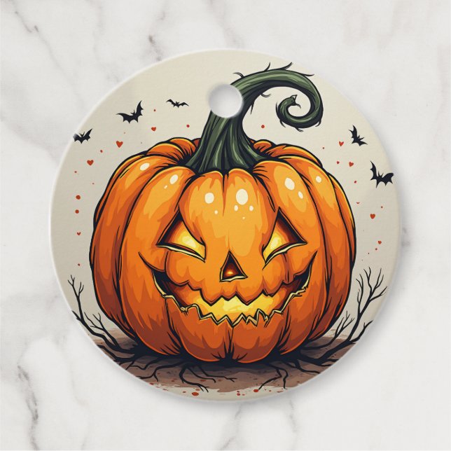 Halloween Geschenkanhänger (Vorderseite)