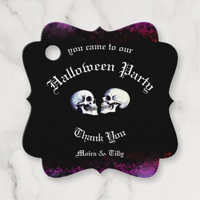 Halloween Geschenkanhänger (Vorderseite)