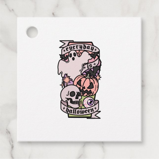 Halloween Geschenkanhänger (Vorderseite)