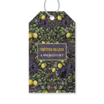 Halloween-Geschenkanhänger Gothic Botanical Zitron