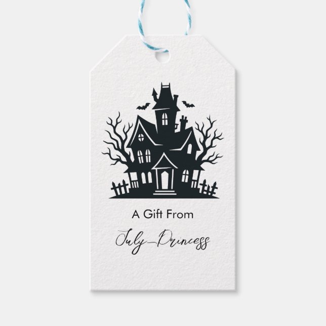 Halloween-Geschenkanhänger, personalisierte Gesche Geschenkanhänger (Vorderseite)