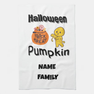 Halloween-Geschenke für personalisierte Familienkü Geschirrtuch