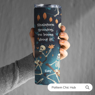 Halloween-Geschenkelett-Dance Funny Text anpassen Thermosbecher