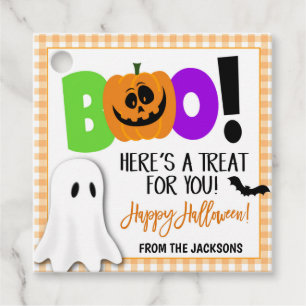 Halloween-Geschenkmarke Geschenkanhänger