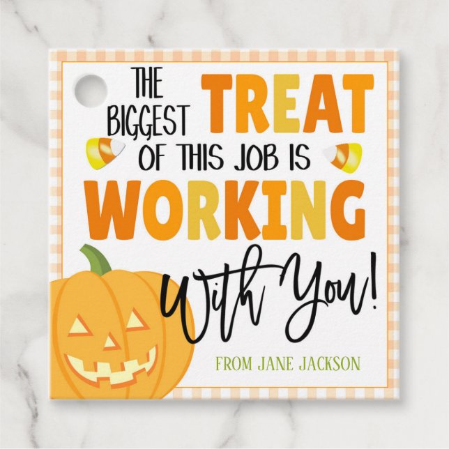Halloween-Geschenkmarke Geschenkanhänger (Vorderseite)