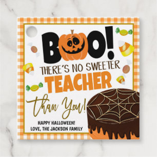 Halloween-Geschenkmarke Geschenkanhänger