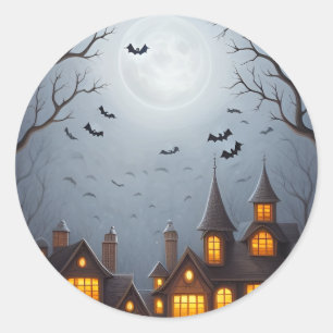 Halloween-Geschenkmarke Runder Aufkleber