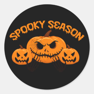 Halloween-Geschenkmarke Runder Aufkleber