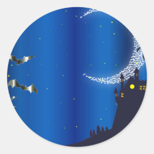 Halloween-Geschenkmarke Runder Aufkleber