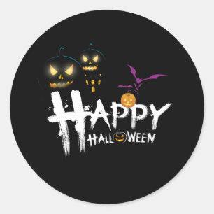 Halloween-Geschenkmarke Runder Aufkleber