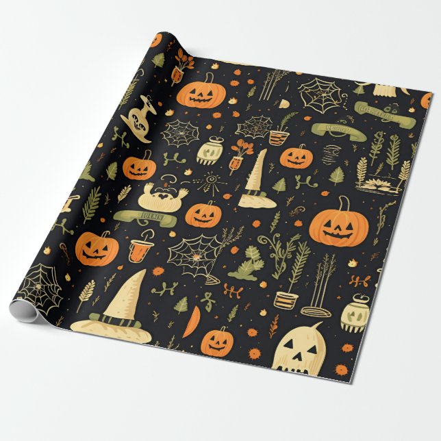 Halloween Geschenkpapier (Ungerollt)