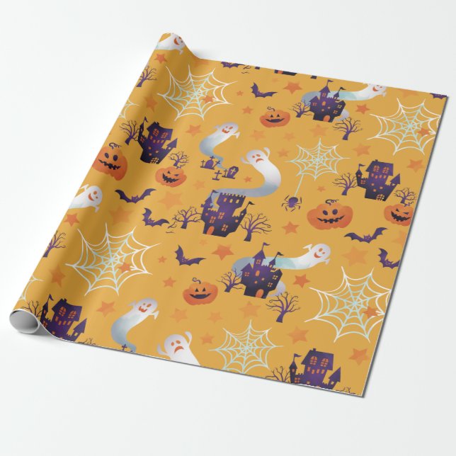 Halloween Geschenkpapier (Ungerollt)