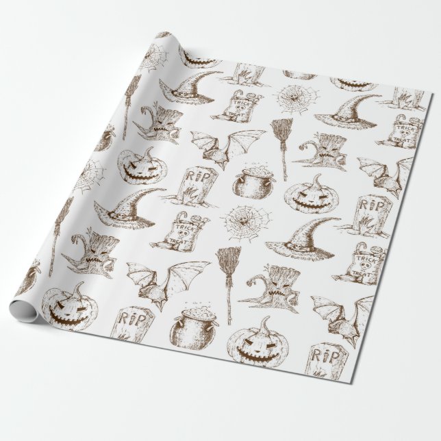 Halloween Geschenkpapier (Ungerollt)