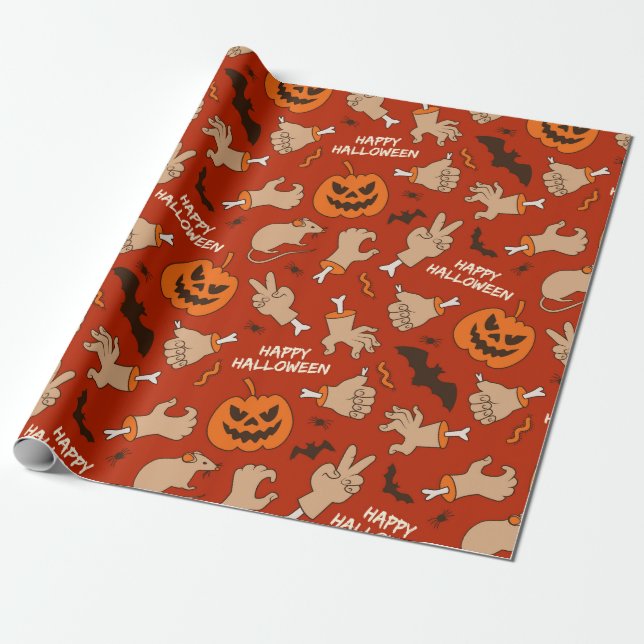 Halloween Geschenkpapier (Ungerollt)
