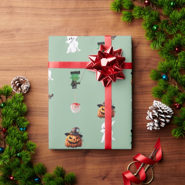 Halloween Geschenkpapier (Feiertagsgeschenk)