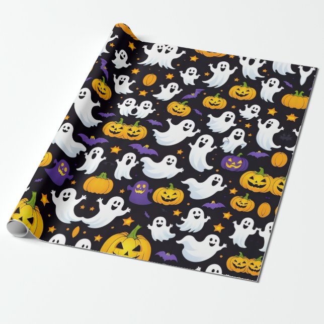 HALLOWEEN GESCHENKPAPIER (Ungerollt)