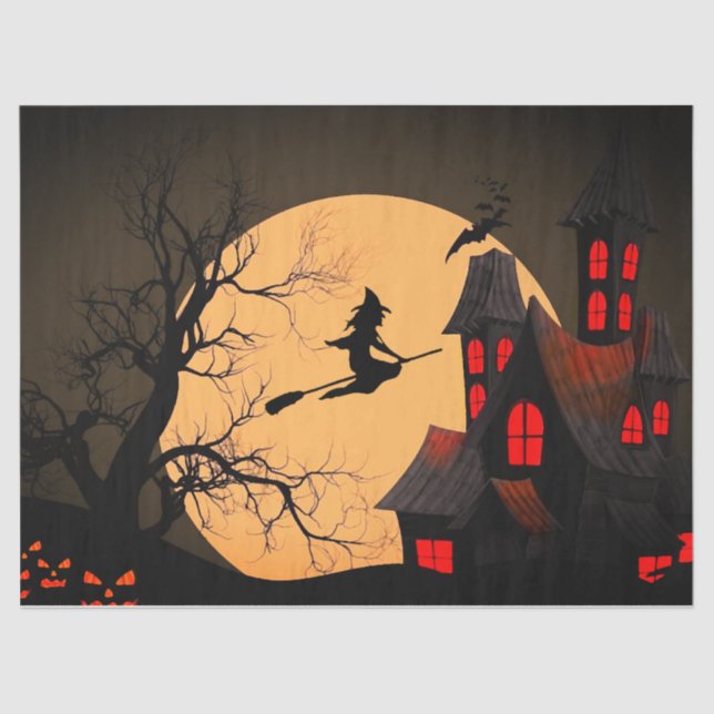 Halloween-Geschenkpapier Seidenpapier (Vorderseite)