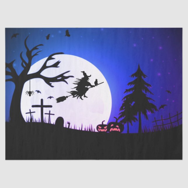 Halloween-Geschenkpapier Seidenpapier (Vorderseite)