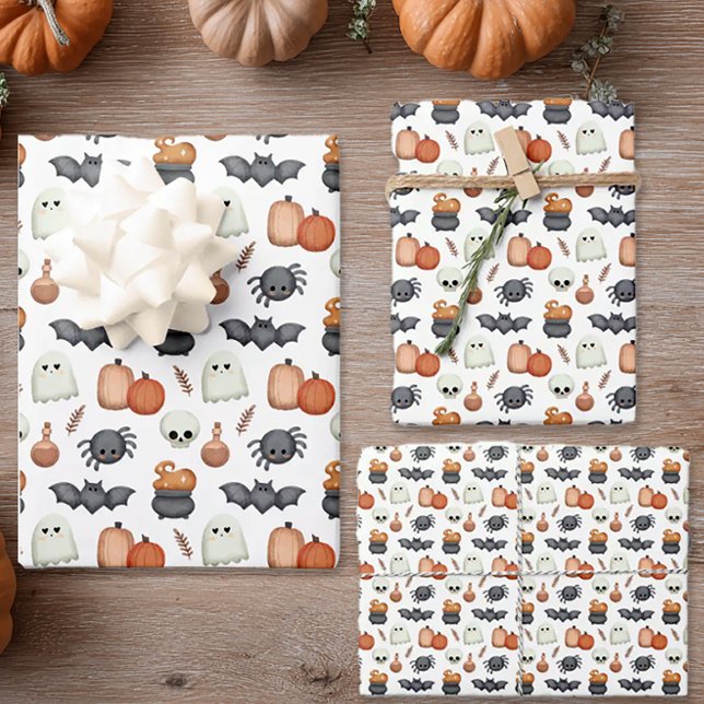 Halloween Geschenkpapier Set (Whimsical Halloween Wrapping Paper)