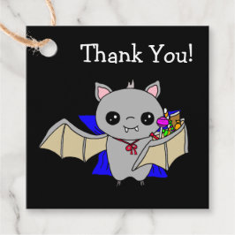 Halloween-Geschenktafel, Bat mit Kerze Geschenkanhänger