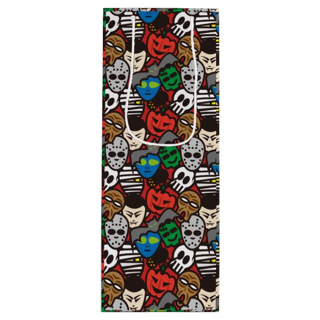 Halloween Geschenktüte Für Weinflaschen (Vorderseite)