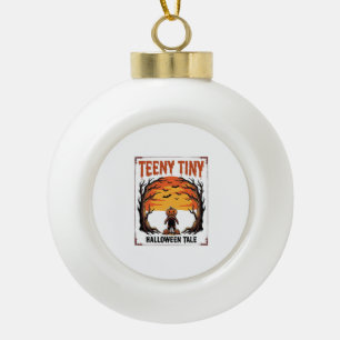 Halloween-Geschichte Teeny Tiny Gruselige Vintage- Keramik Kugel-Ornament