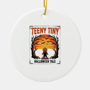 Halloween-Geschichte Teeny Tiny Gruselige Vintage- Keramik Ornament