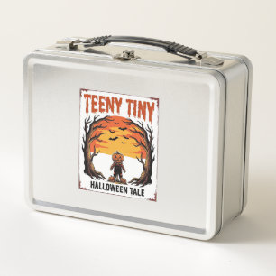 Halloween-Geschichte Teeny Tiny Gruselige Vintage- Metall Brotdose