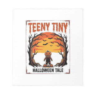Halloween-Geschichte Teeny Tiny Gruselige Vintage- Notizblock