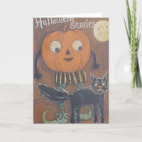 Halloween-Geschichten-Karte
