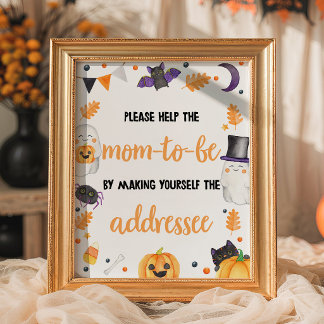 Halloween geschlechtsneutrales gruseliges Umschlag Poster