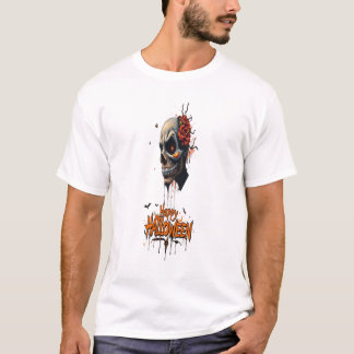 Halloween-Gesichtsgraffiti-Kunst für Familien Männ T-Shirt
