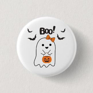 Halloween-Gespenster-Einkauf Button