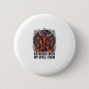 Halloween-Gespenstisches Erntefest Button